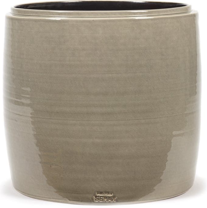 Serax - Glazed shades - Bloempot L - Grijs - 38 Ø