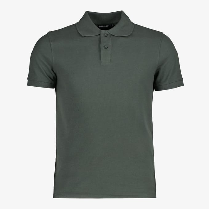 Unsigned heren polo groen - Maat L