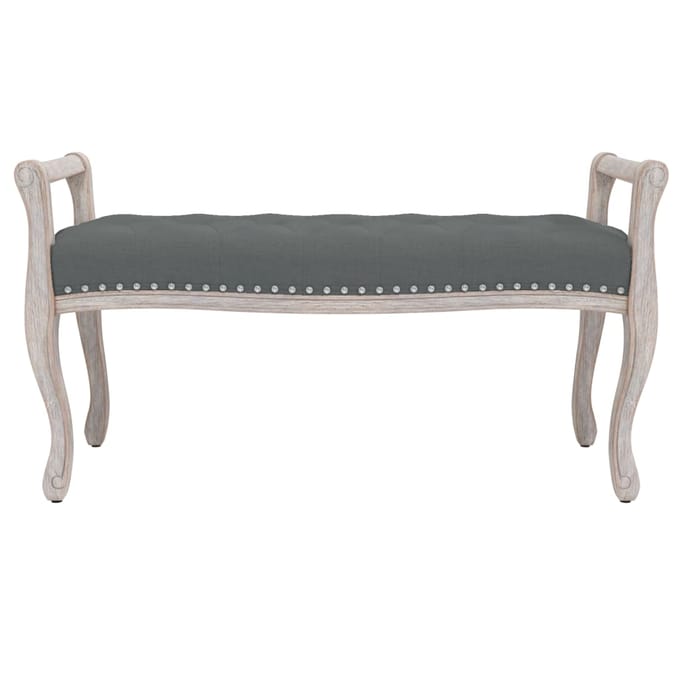 Vidaxl Banc, Gris Foncé, 110X45X60 Cm, Rembourré en Tissu