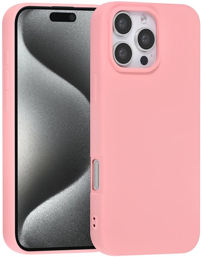 TUNIQ telefoonhoesje voor Apple iPhone 16 Pro Max - TPU backcover - Roze