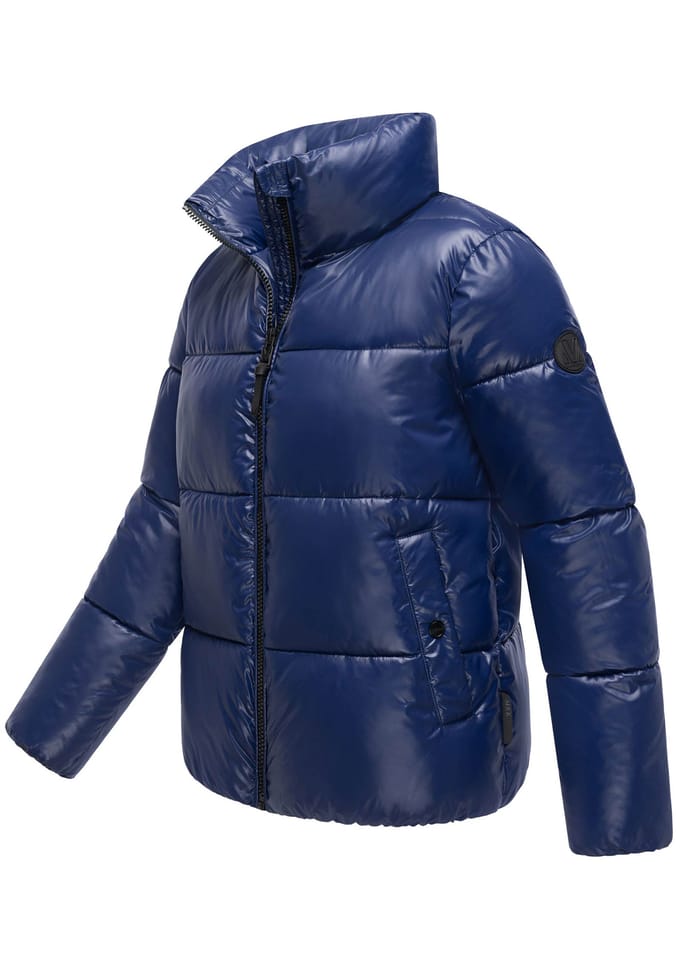 Marikoo dames winterjas Hazalee in puffer-stijl met glanzende look
