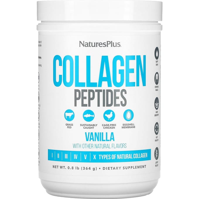 Collageen Peptiden, Vanillesmaak, 364G (0.8lb)