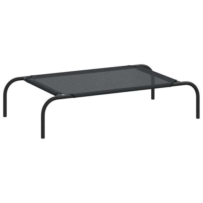 vidaXL - Hondenbed - verhoogd - S - textileen - zwart