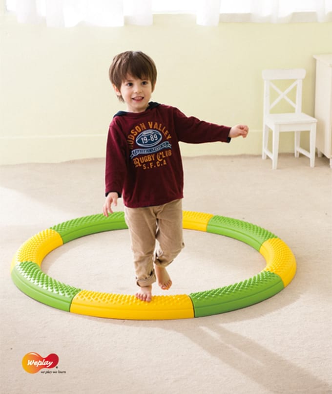 Eduplay balanspad speelgoed Tactile Curve Path multicolor karton.
