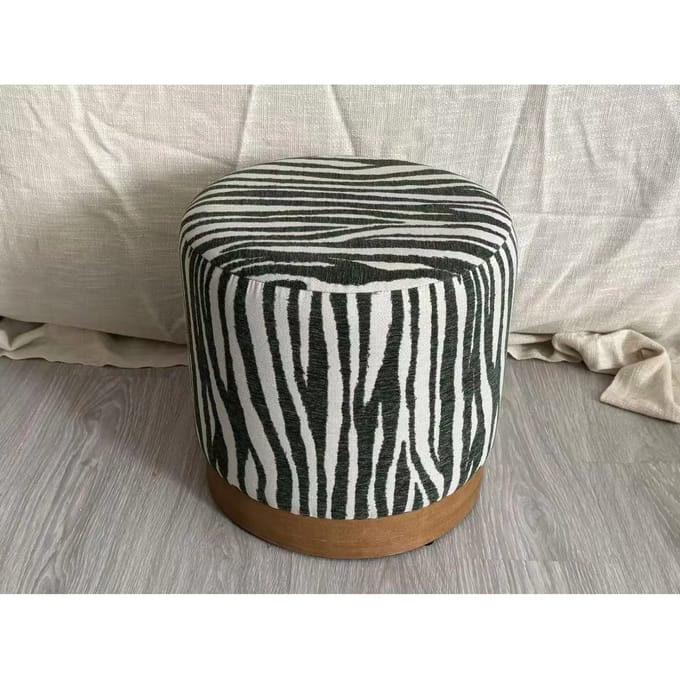 Poef Savana Pouf Green Ø 40×40 cm