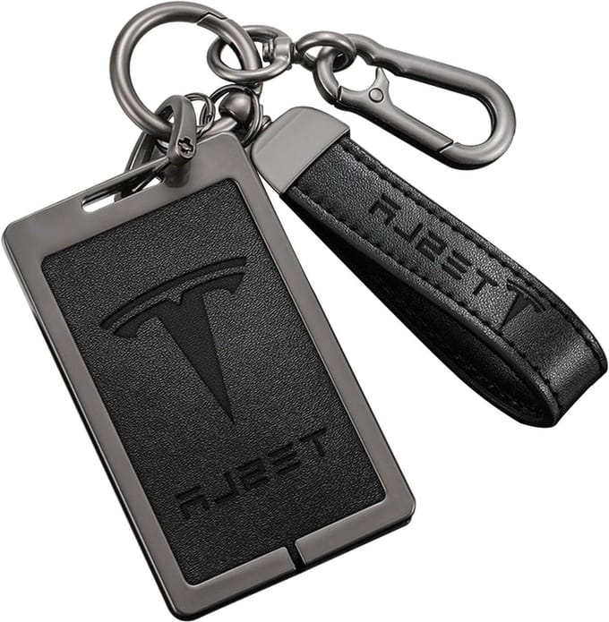 Titel: Siliconen Sleutelkaarthouder voor Tesla Model 3 & Model Y - Sleutelhanger Kaarthouder Accessoires