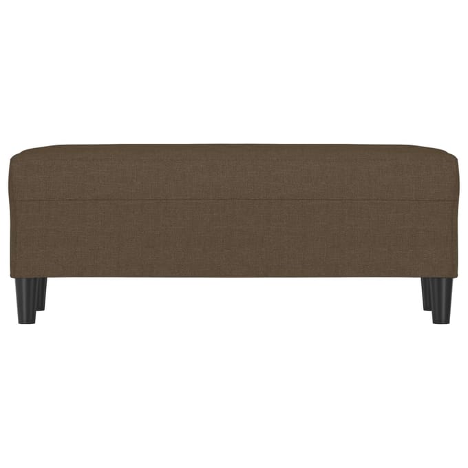 vidaXL - Bankje - 100x35x41 - cm - stof - bruin