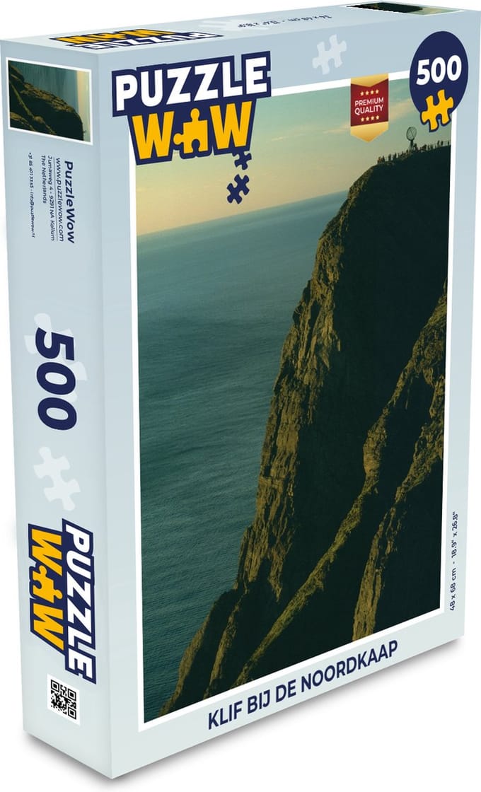 Puzzel Klif bij de Noordkaap - Legpuzzel - Puzzel 500 stukjes