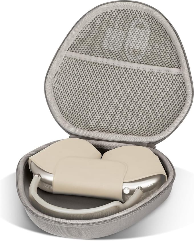 Hard Case voor Apple AirPods Max - Draagbare Bescherming, Stijlvol Ontwerp, Aardse Bruine Kleur