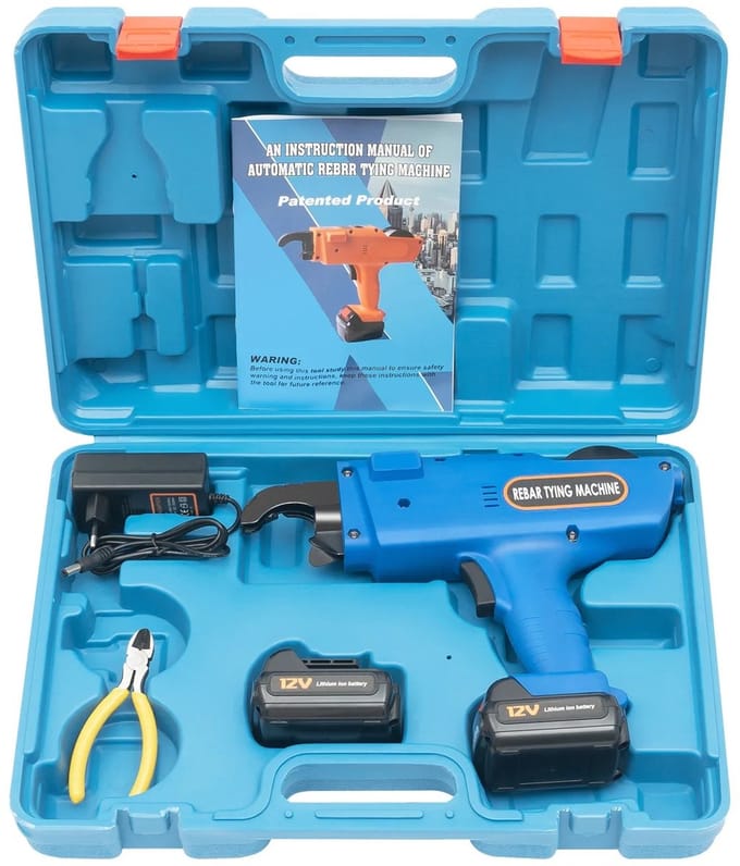 Aafinity Inbindmachine - Bindmachine - Draadtang - Blauw - 12V -1800 Mah - Elektrisch - Draagbaar - met 2 accu's meegeleverd