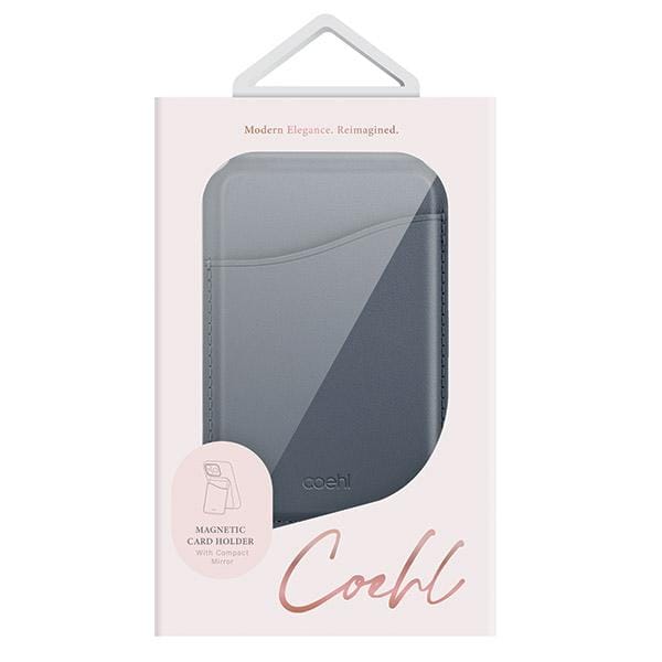 Coehl MagSafe kaarthouder met spiegel en standaard - Sapphire Blue