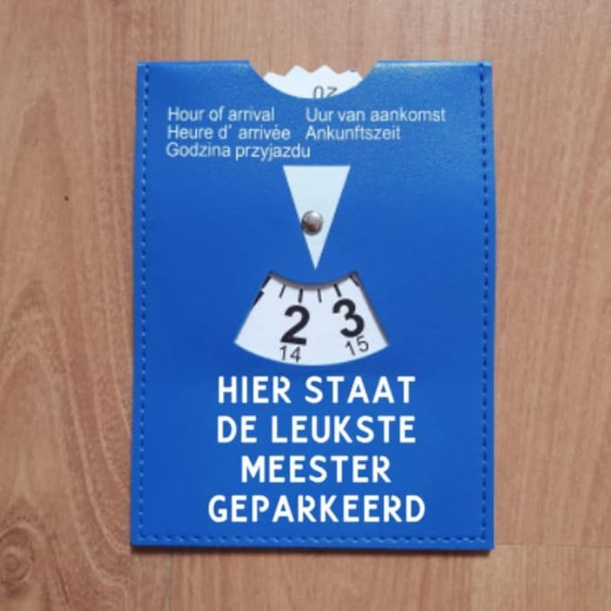 Parkeerschijf - Meester