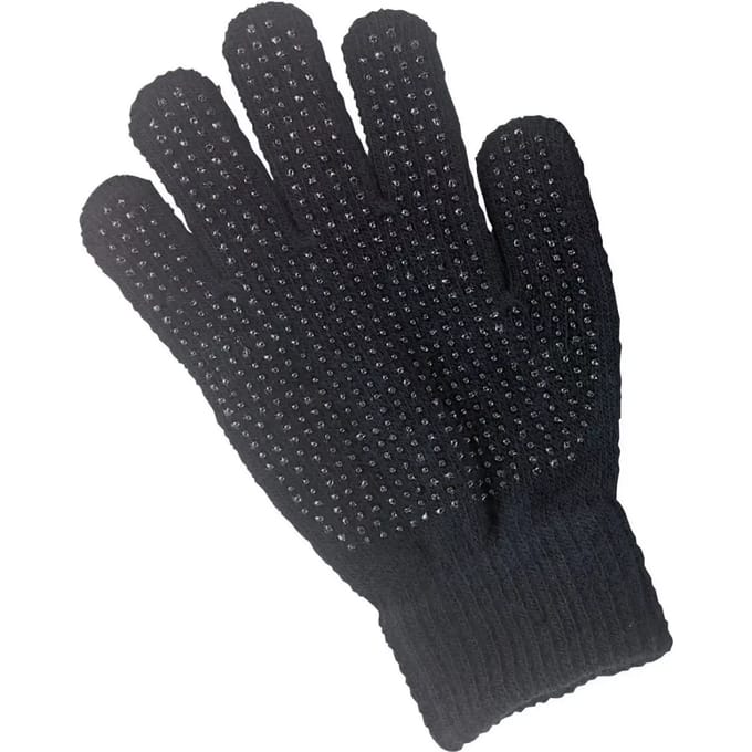 Hofman Rijhandschoen Magic Grippy zwart kids