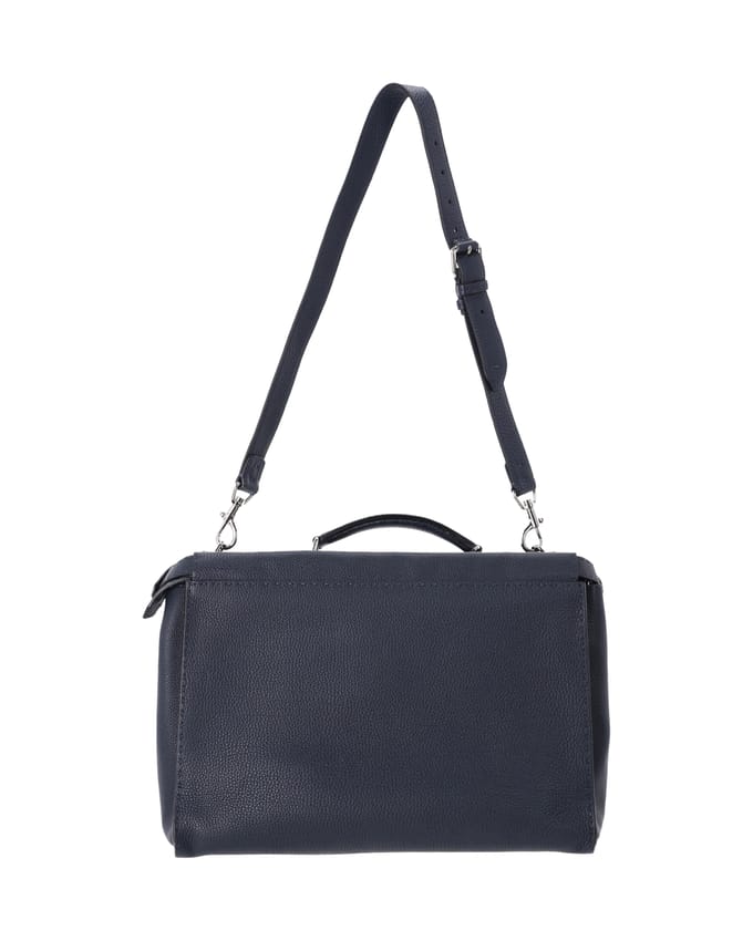 Fendi Grote Peekaboo in marineblauwe leer