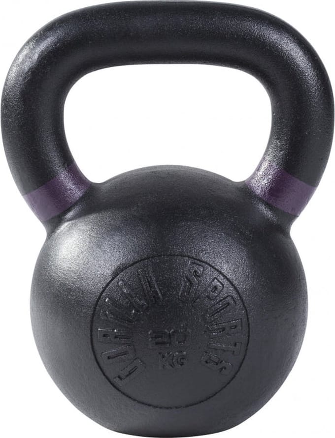 Gorilla Sports Kettlebell - 20 kg - Gietijzer - Olympisch - Zwart