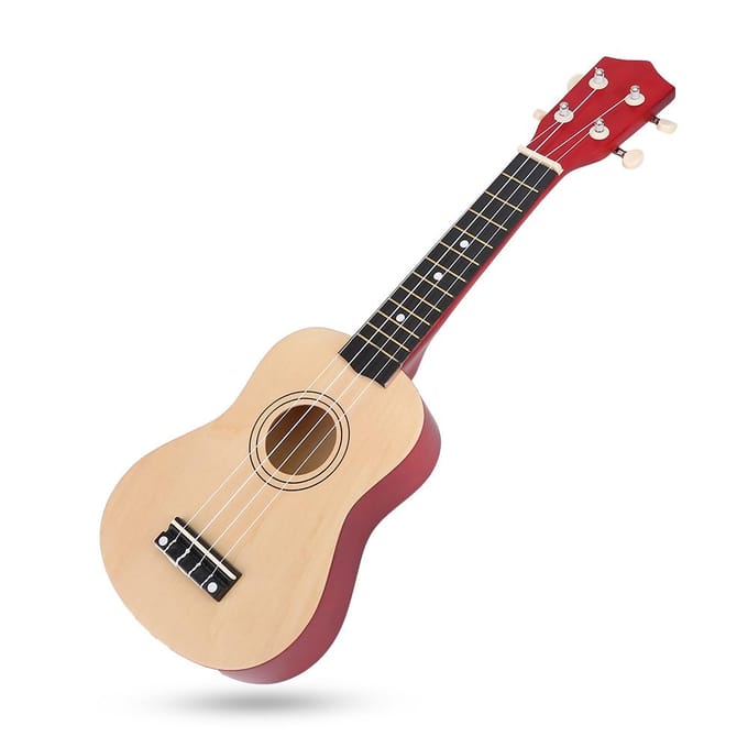 21 inch Modieuze Ukulele Muziekinstrument Speelgoed Cadeau voor Beginner Student Kinderen(Houtkleur) beige