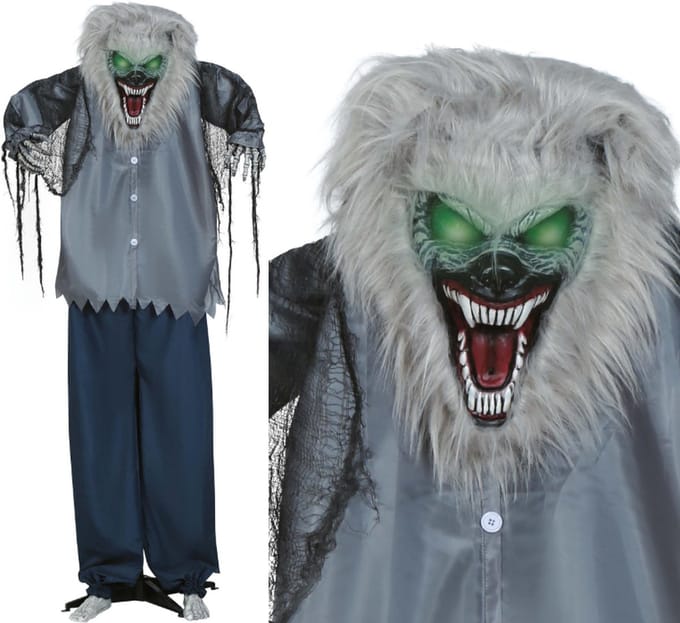 Fiestas Guirca - Pop weerwolf - licht, geluid en beweging - 210 cm