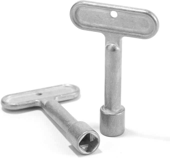 2-pack 3/8 inch brandkraansleutel voor muurkranen en waterafsluiters