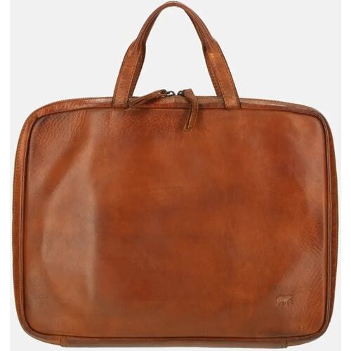 Bear Design Cleo Leren Aktetas - Cognac