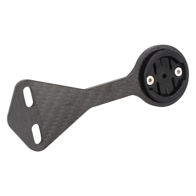 Support de potence avant en fibre de carbone pour ordinateur de vélo de guidon léger pour GARMIN black
