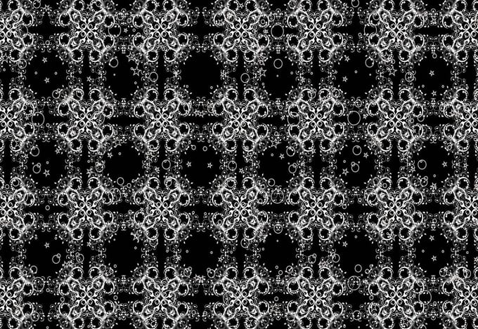 Fotobehang Modern Abstract Pattern Black White | XL - 208cm x 146cm | 130g/m2 Vlies