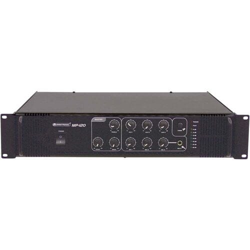 Omnitronic MP-120 PA-versterker 120 W 6-kanaals