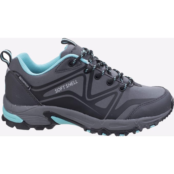 Cotswold Abbeydale Low Dames Wandelschoenen Grijs/Zwart/Aqua