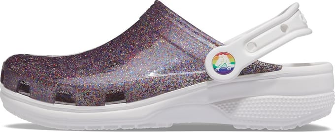 Crocs Classic Translucent Glitter Clog White 48/49 US M13