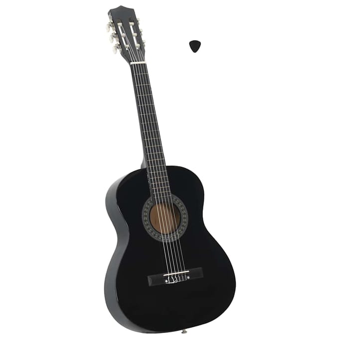 vidaXL - Gitaar - klassiek - beginner - en - kinderen - 3/4 - 36" - zwart