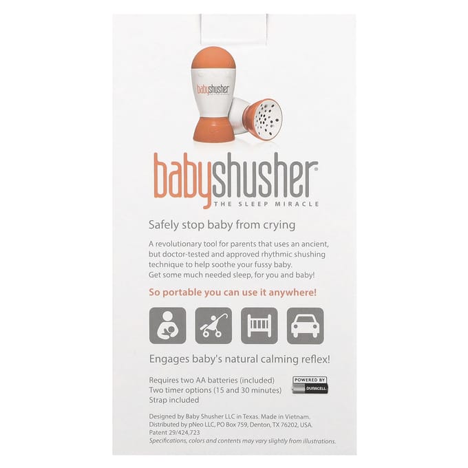Shusher Baby Shusher Slaapgeluid Apparaat - Draagbare Rustgevende Geluidsmachine