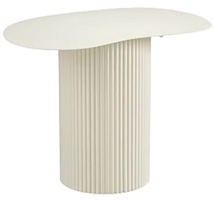 Bijzettafel lux d60h45cm off white