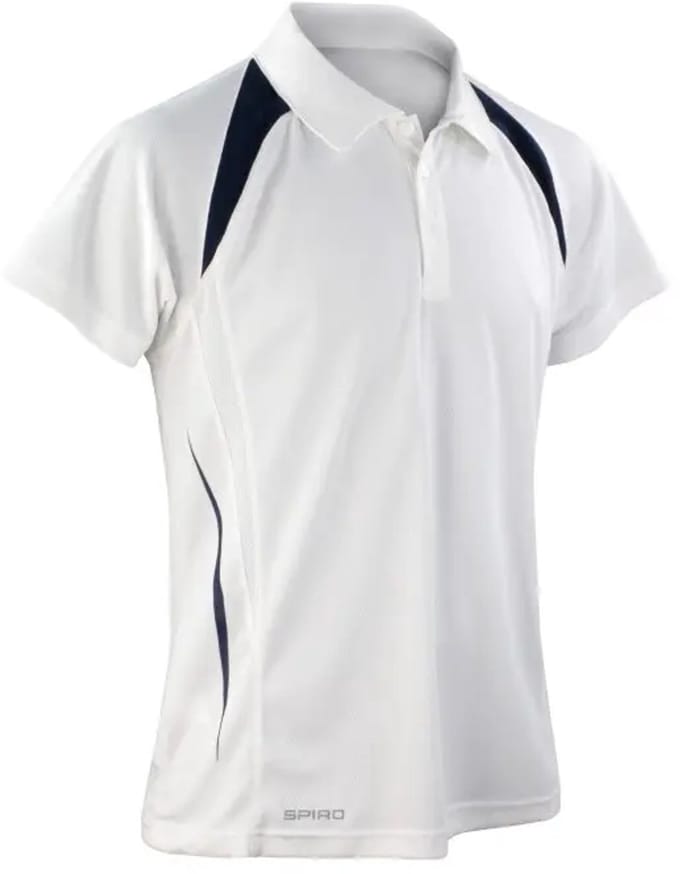 Spiro Team Spirit Polo - White/Navy - M