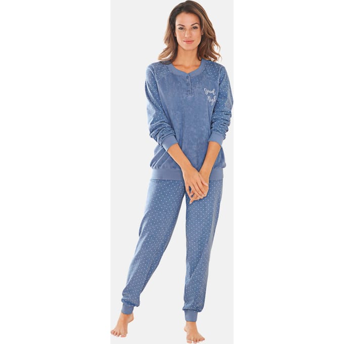Pyjama - blauw / gedess. - Gr. 24/25 van Goldner Fashion