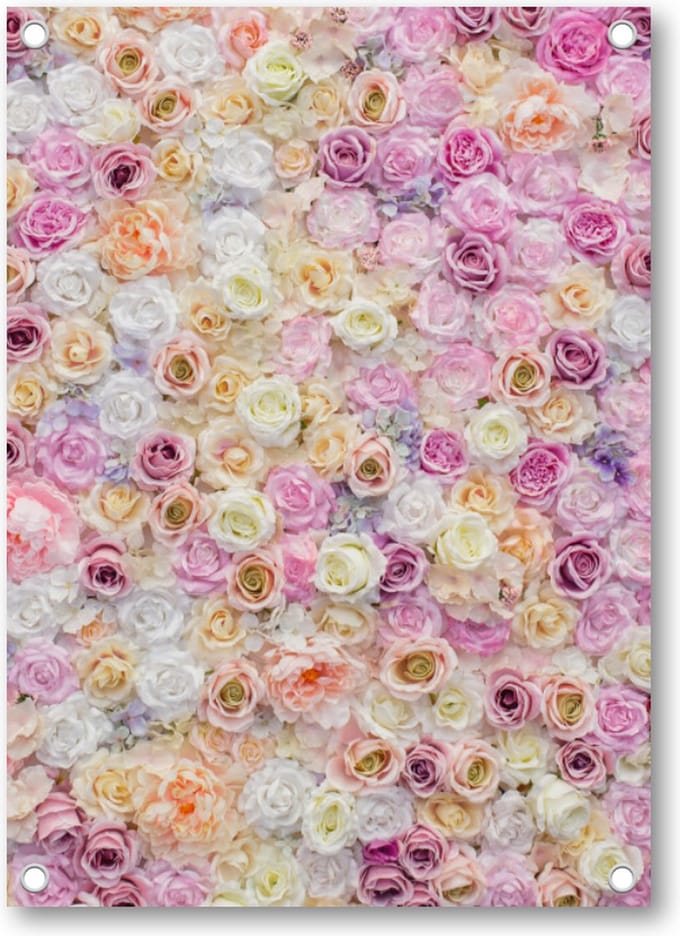 Rozenmix - Tuinposter 50x70 - Wanddecoratie - Bloemen