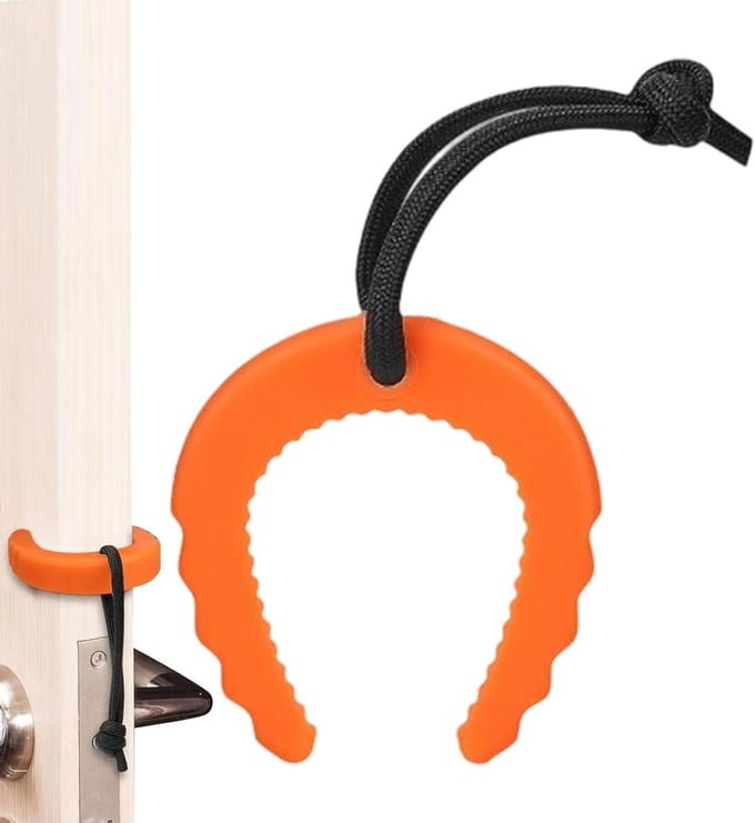 Deurstopper - Deurhouder - Deur open houden - C-vorm ontwerp - 7x7x7 cm - Oranje