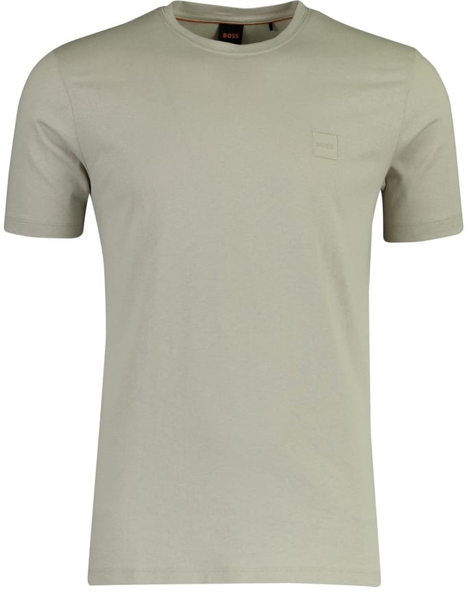 Hugo Boss Beige Katoenen Heren T-Shirt