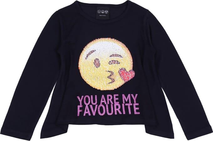 Magische lovertjes blouse - emoticon