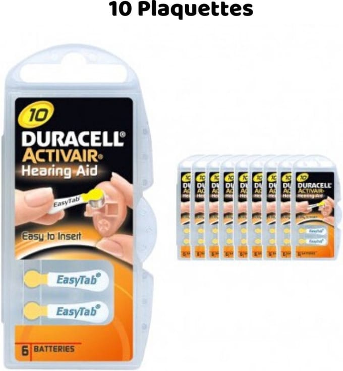 Duracell Activair 10, 60 Stuks Hoortoestel batterijen
