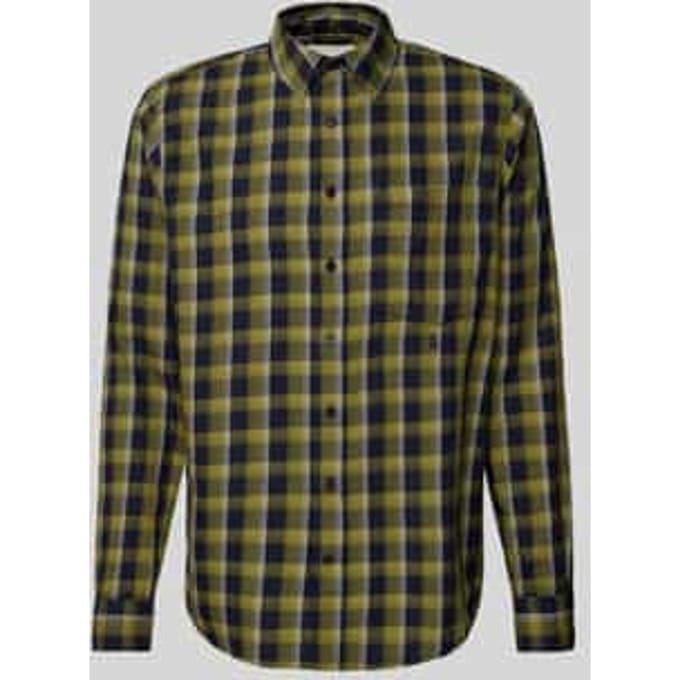 Regular fit vrijetijdsoverhemd met labelstitching, model 'NOAAMOS'