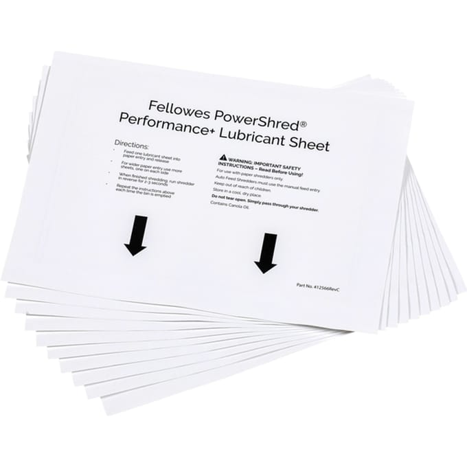 Olievellen voor papiervernietiger Fellowes Powershred Performance+ 10 vel