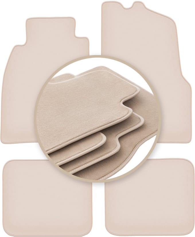 PREMIUM beige matten voor: Mitsubishi Carisma sedan, liftback, hatchback 1995-2004