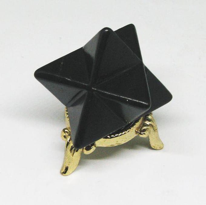 Gepolijste shungiet Merkaba 45 mm