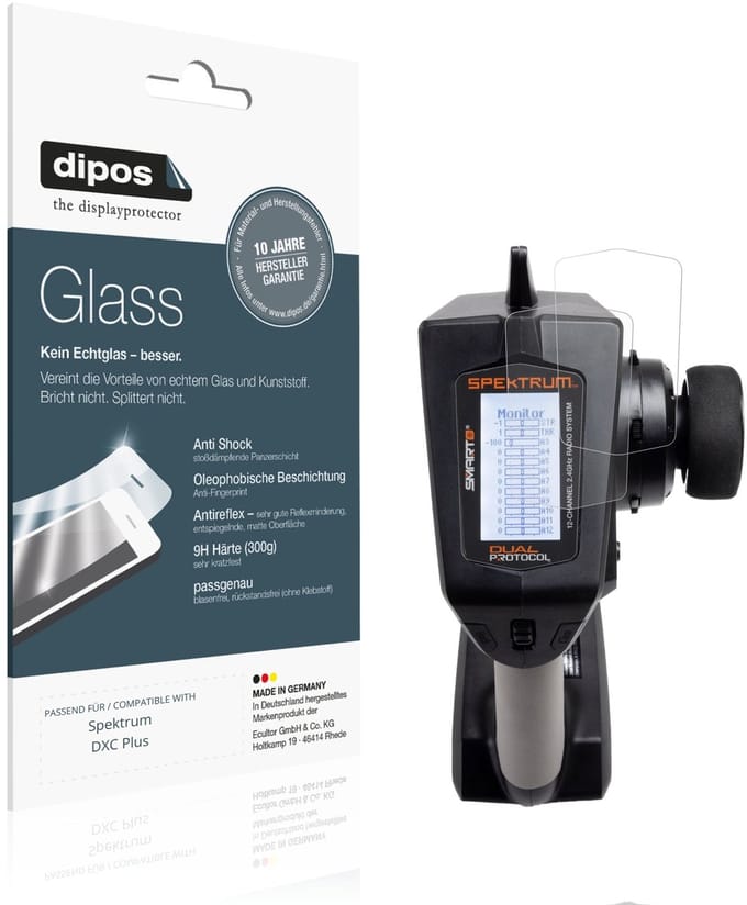 dipos – 2x Matte Pantserfolie geschikt voor Spektrum DXC Plus | 9H Screenprotector