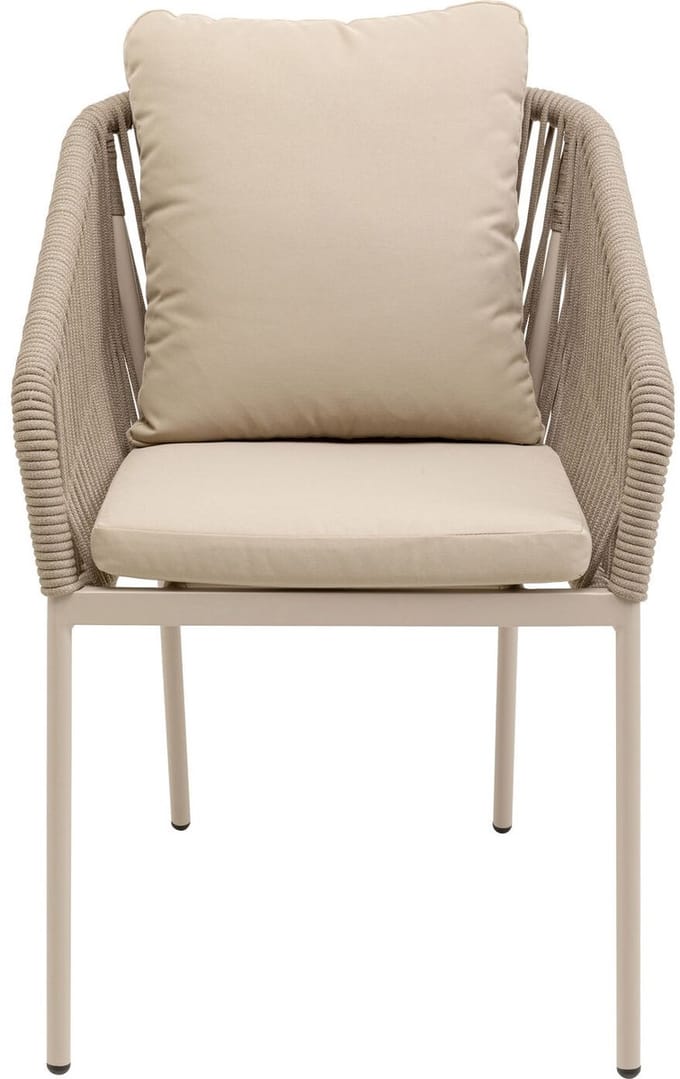 Tuinstoel met armleuningen Cyprus beige Kare Design
