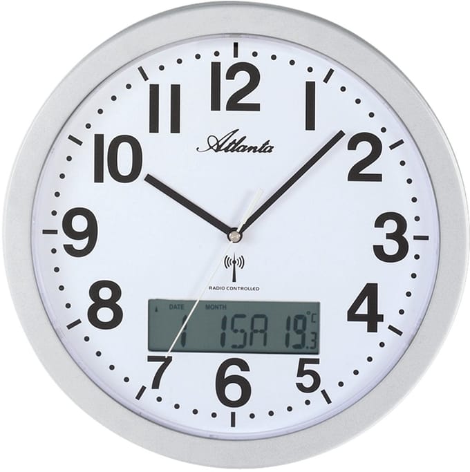 Wandklok radiogestuurd Atlanta - 4380-19