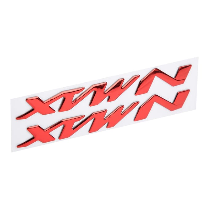 Set van 3? Motorfiets Embleem StickersDimensionale Stickers voor Yamaha NMAX155 125Rood zilver