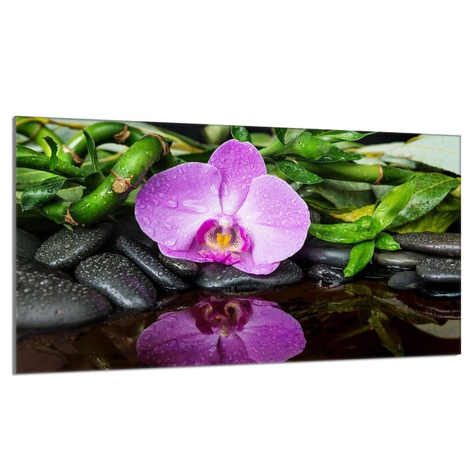 TMK ArtDeko - Beschermplaat voor Kookplaat - 90x52 cm - Hittebestendig - Glas