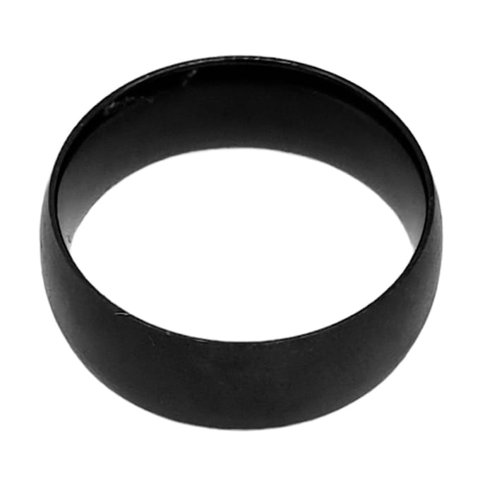 Tesoro Mio Michel – Stalen Ring Heren– Mat Zwart - Maat 63 / 20 mm