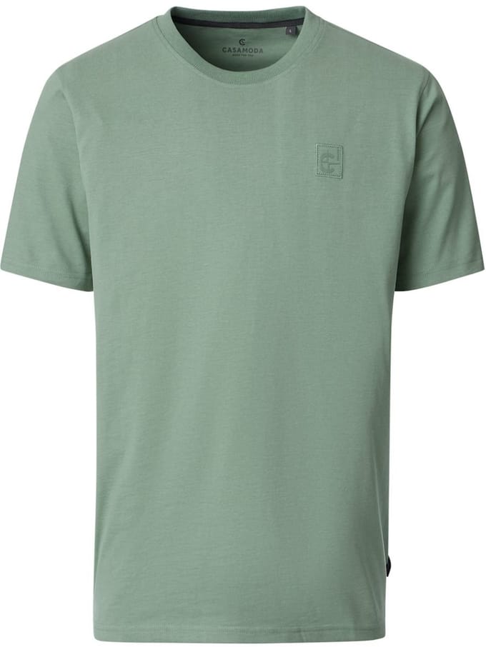 CASAMODA Basis T-shirt Met Logo Jersey 126340011-332 Groen - L