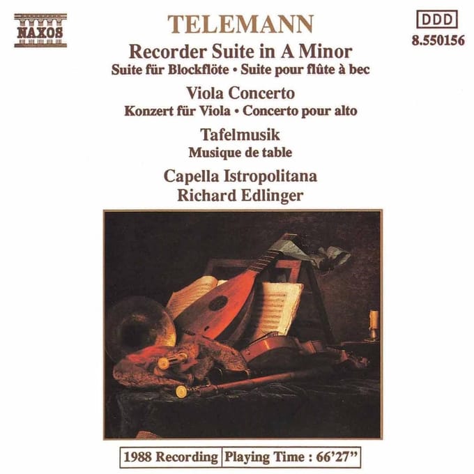 Capella Istropolitana, Richard Edlinger - Telemann: Recorder Suite | Viola Concerto (CD)